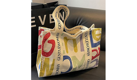 Customized prints Canvas daily tote bag women's tote bag
