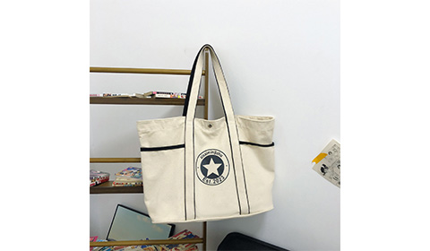 large capacity Star Print Tote Bag New Handbag Canvas Shoulder Bag