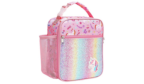 Kids Unicorn Cartoon Printing Lunch Box Insulated Cooler Lunch Bag
