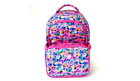 school backpack with removable detachable lunch box for primary children