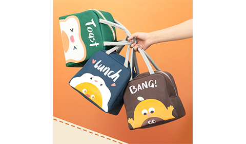 Cartoon Lunch Box Storage Bag Insulated Lunch Bag Lovely Waterproof Portable Lunch Bag for kids and students