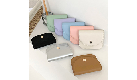 Stylish Money Card Holder Cute Short Pouch Button Women's Wallets Change Coin Purse PU Leather business card holder