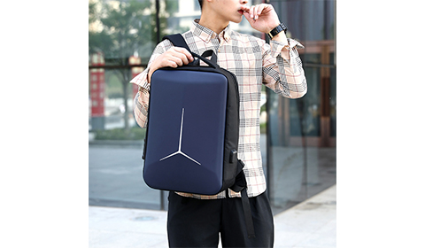 high-quality hardshell business computer bag with usb headphone jack large capacity waterproof laptop bag