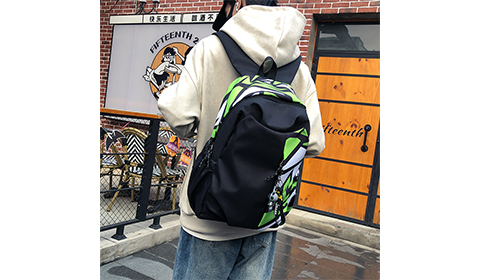 Factory direct sales cartoon graffiti camouflage waterproof large capacity student adult computer backpack