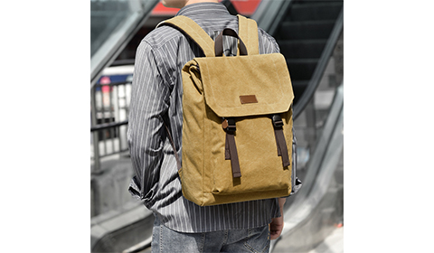 Fashionable large capacity new canvas computer backpack for men's outdoor travel leisure sports backpack