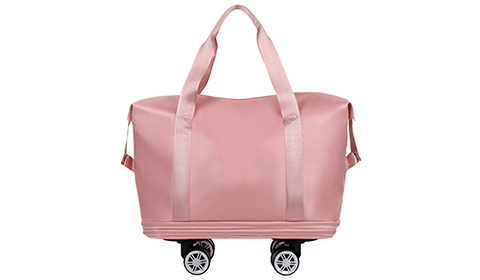 Universal Wheel Expandable Luggage Bag with Super Large Capacity for Dry Wet Separation Storage, Business Travel Fitness Bag