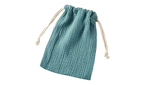 Organic Cotton Muslin Drawstring Bags Boutique Packing Bag Gift Package
