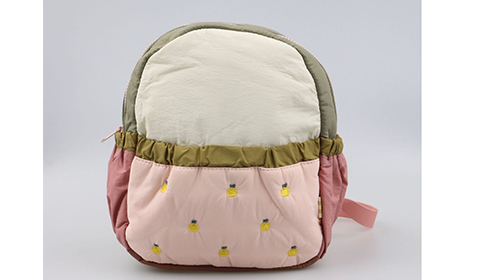 Custom logo Backpack Fashionable Zipper Closing Children's Double Shoulder Bag Mini Travel Bag Color Matching for Baby Kids
