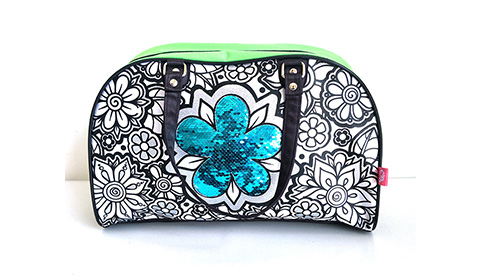 Wholesale Shining Sequin Flower Painting Drawing Kids Custom DIY Bag
