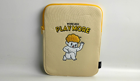 OEM Custom Logo Design Cute Women Cartoon Print Laptop Handbag Shockproof Tablet Pouch