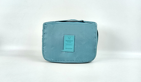 Brand Portable Eco-Friendly Polyester Handbag Modern Zipper Travel Makeup for Toiletry Bag Dry Wet Separation Hanging Hook