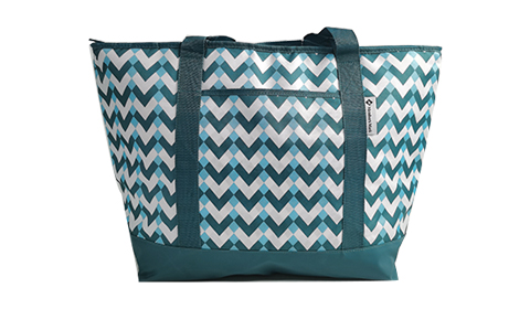 Classic Wave Crossbody Storage Tote Bag, Large Capacity Ice Pack, Outdoor Travel Waterproof Meal Bag